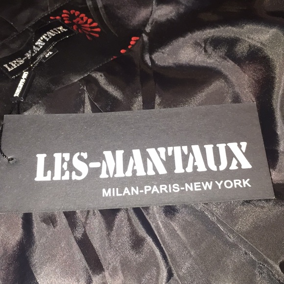 Les-Mantaux Burgundy & Black Swing Jacket Size Medium - Picture 10 of 15